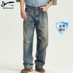 宽松直筒中腰牛仔裤 日本制经典 EASTWIDER 男士 DENHAM2025年秋季