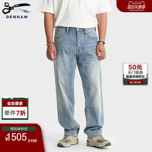 男RAG FREEMOVE高弹力舒爽水洗宽松中腰牛仔裤 DENHAM25年秋季 新品