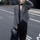 设计感小众单排扣短款 新款 休闲显瘦西服 外套女秋季 高级感飘带西装