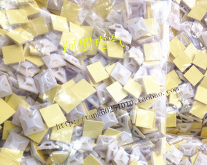 吸盘20X20*30*40MM定位片 自粘贴尼龙扎带固定座电线卡塑料吸盘