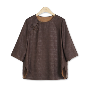 祥云如意·莲心上衣 四经绞罗 新中式国风女装1a13521042