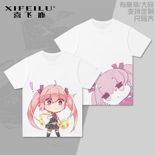 哔咔娘T恤短袖痛衣全彩衣服