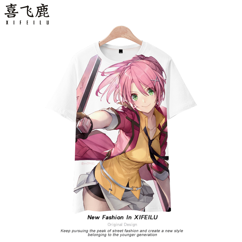 英雄传说闪之轨迹周边日系动漫短袖t恤男二次元衣服学生青少年夏