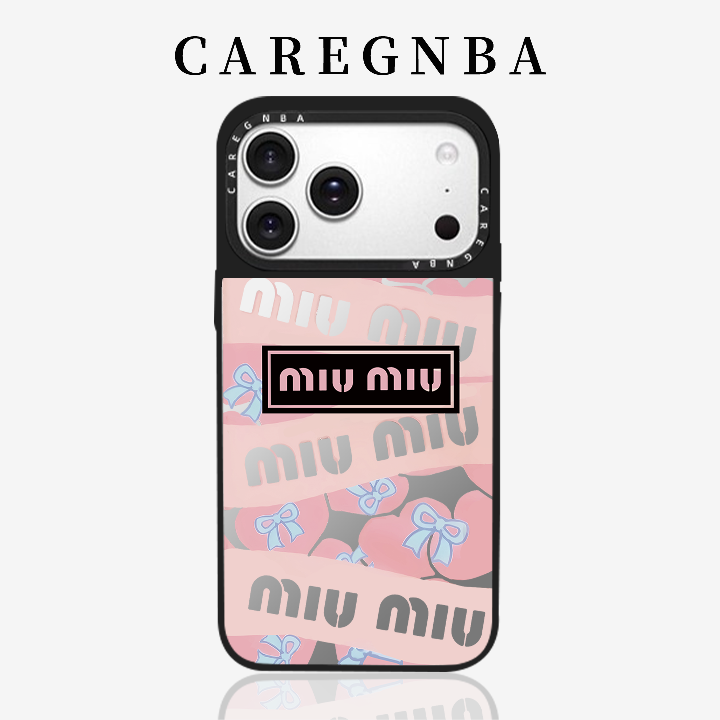 CAREGNBA联名MIUMIU粉色适用苹果16ProMax手机壳2025新款iPhone15pro磁吸14plus镜面13防摔12全包11欧美XR女,3C数码配件,手机保护套/壳,淘宝优惠券,粉丝福利购,淘宝优惠卷