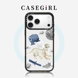 CASEGIRL田嘉瑞同款 豹子世界适用苹果17ProMax手机壳iPhone15pro拍照按键全包14plus磁吸16p防摔12网红11女13
