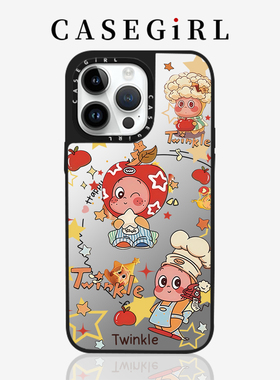 CASEGIRL联名星星人适用苹果1ProMax17手机壳新款iPhone16pro卡通15plus镜面14小众设计感13防摔12磁吸女11XR
