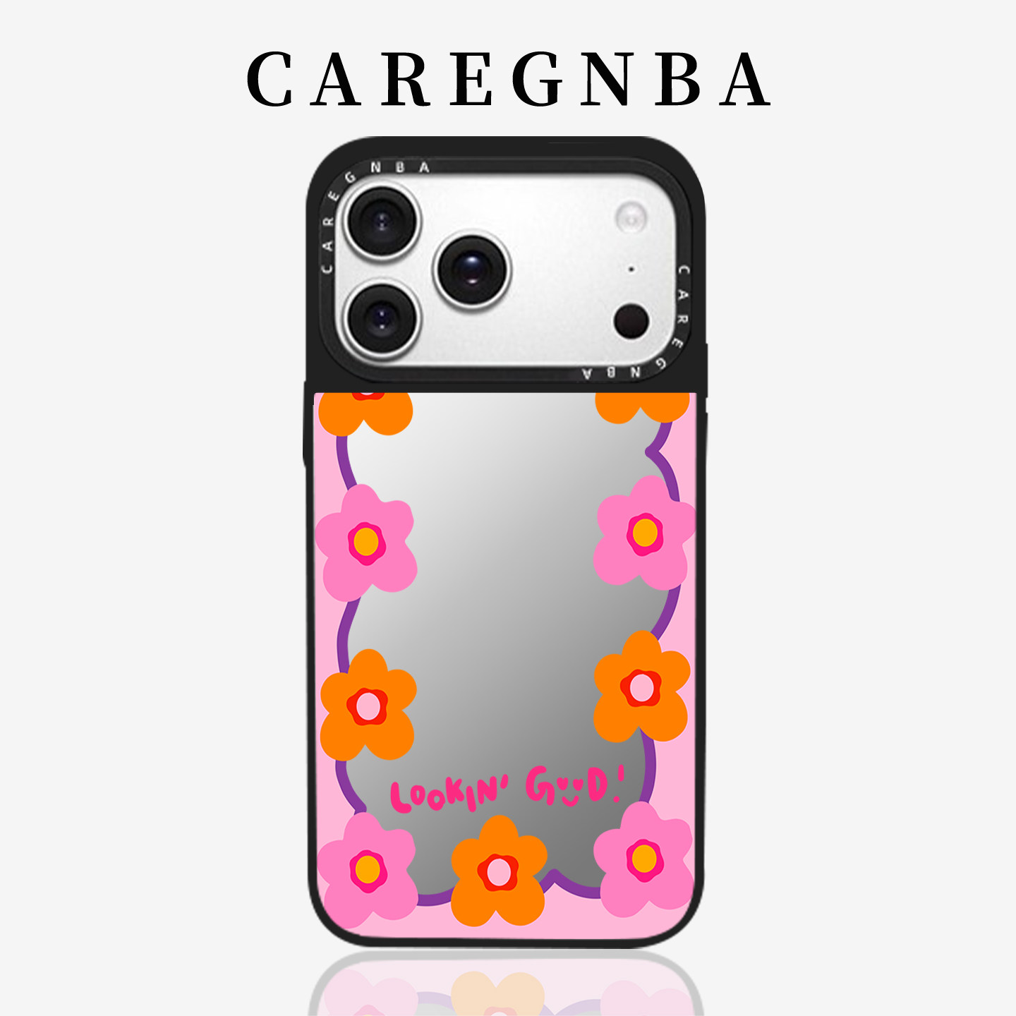 CAREGNBA江疏影同款你看起来真好看适用于苹果16promax手机壳iPhone15plus防摔14pro镜面13女12网红11同款XR
