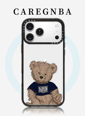 CAREGNBA联名MARITHE丹宁牛仔小熊适用苹果17ProMax手机壳iPhone16pro磁吸14plus全包15防摔12高级13可爱11女