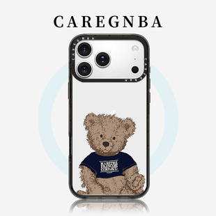 CAREGNBA联名MARITHE丹宁牛仔小熊适用苹果17ProMax手机壳iPhone16pro磁吸14plus全包15防摔12高级13可爱11女