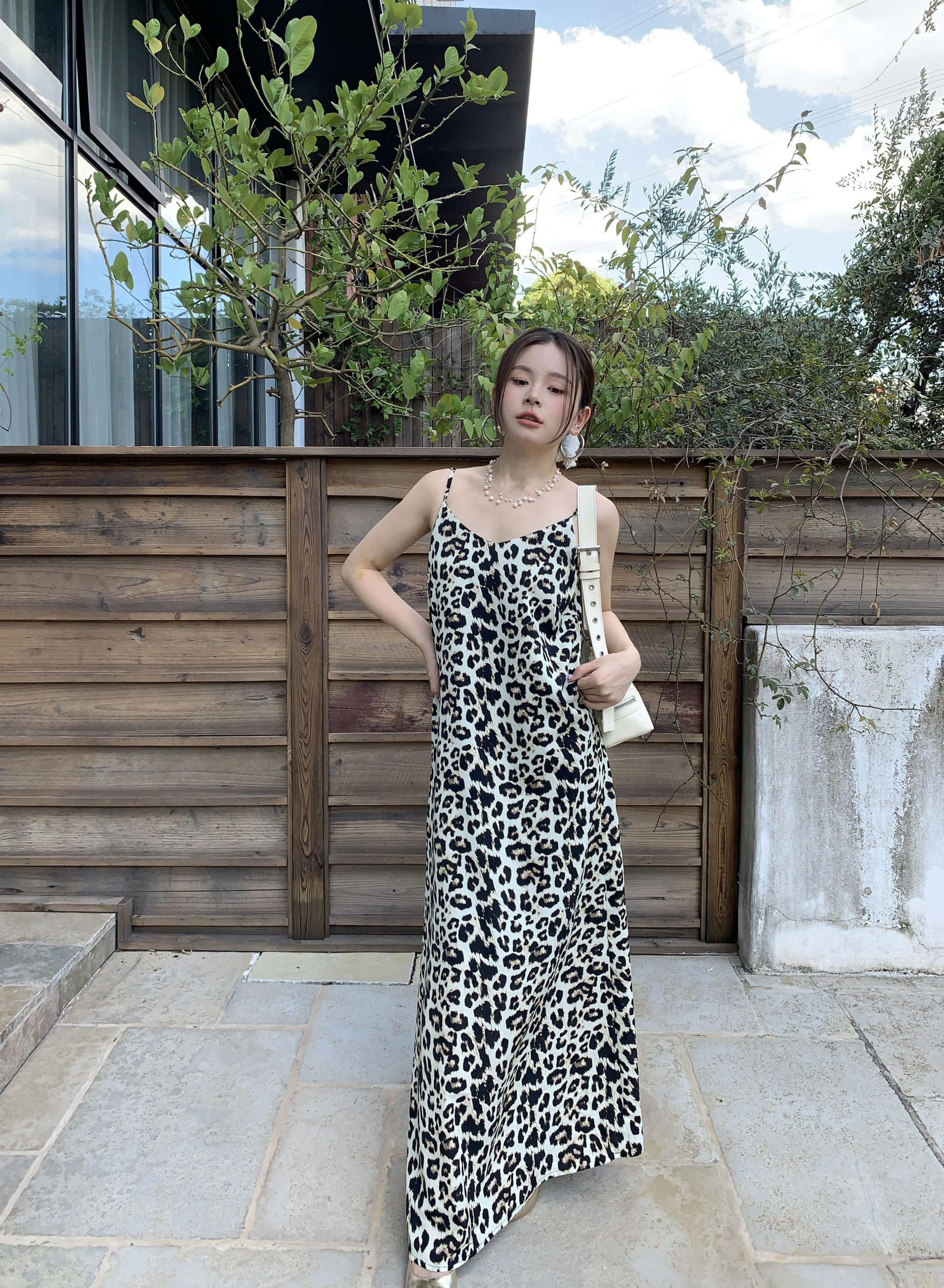 涤纶豹纹辣妹吊带A小个子