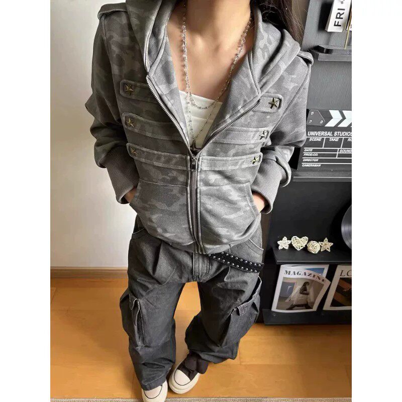 拿破仑开衫连帽卫衣男女夹克外套