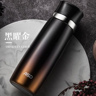 ASD/爱仕达保温杯唯爱永恒简约杯304不锈钢陶瓷内胆杯RWS50B3Q-J