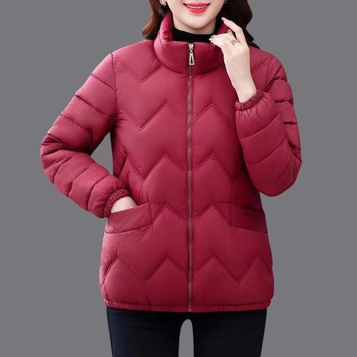 羽绒棉服女冬装2023新款棉衣中老年妈妈装显瘦小棉袄短款加厚外套