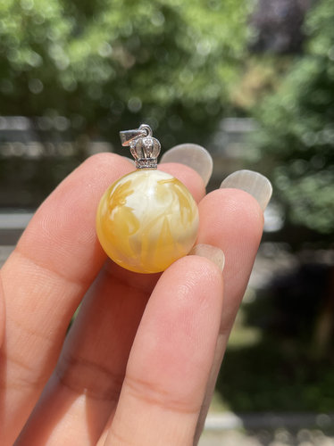 17.9尺寸925银镶嵌吊坠