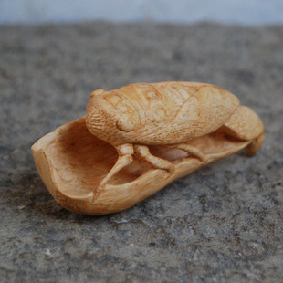 文玩竹根雕【一叶知秋】把玩件竹刻禅意手把件小品送学佛朋友礼物