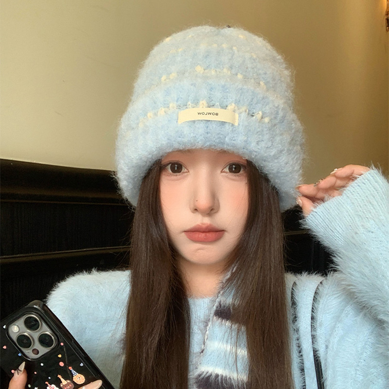帽子女款2025新款秋冬针织毛线帽