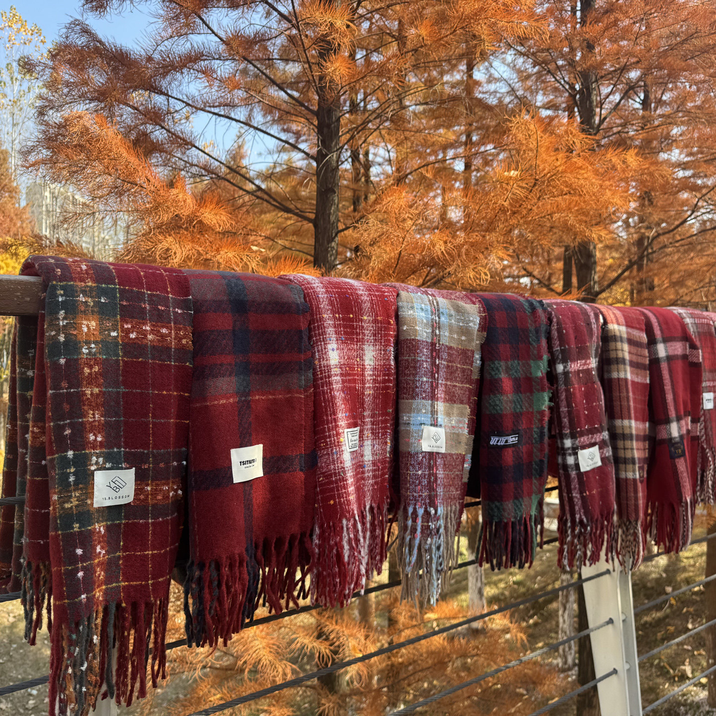 圣诞礼物红色围巾女款2025新款冬