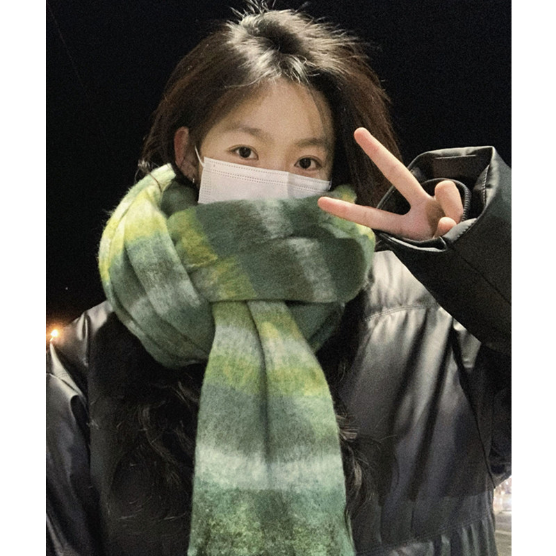 围巾女冬季2025新款秋冬氛围感百搭绿色高级感韩系初中生围脖显白,服饰配件/皮带/帽子/围巾,围巾/丝巾/披肩,淘宝优惠券,粉丝福利购,淘宝优惠卷