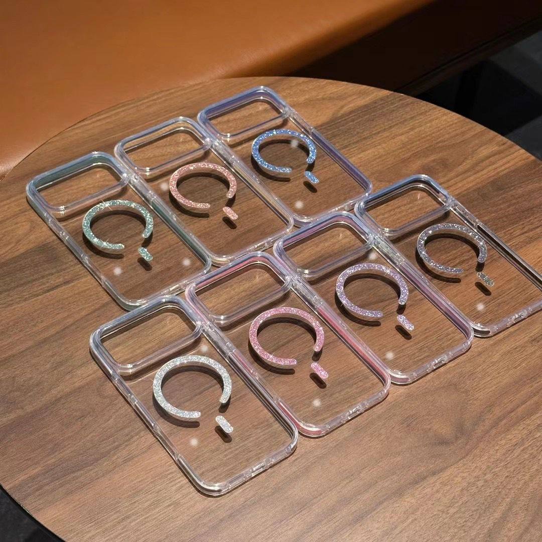 彩色闪粉磁吸iPhone17手机壳