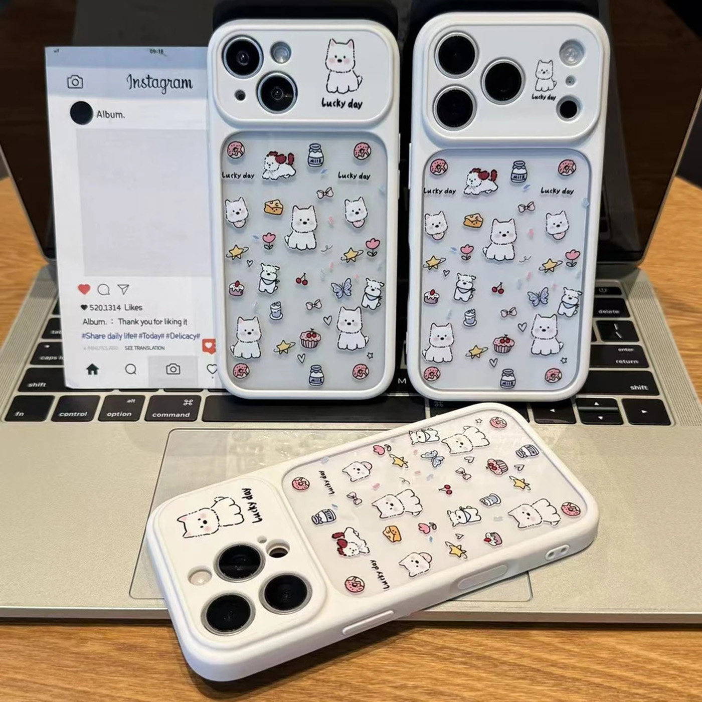 luckyday小狗适用iPhone17promax手机壳苹果16plus卡通15pro软胶14pro/13pro可爱12少女风防摔11保护套