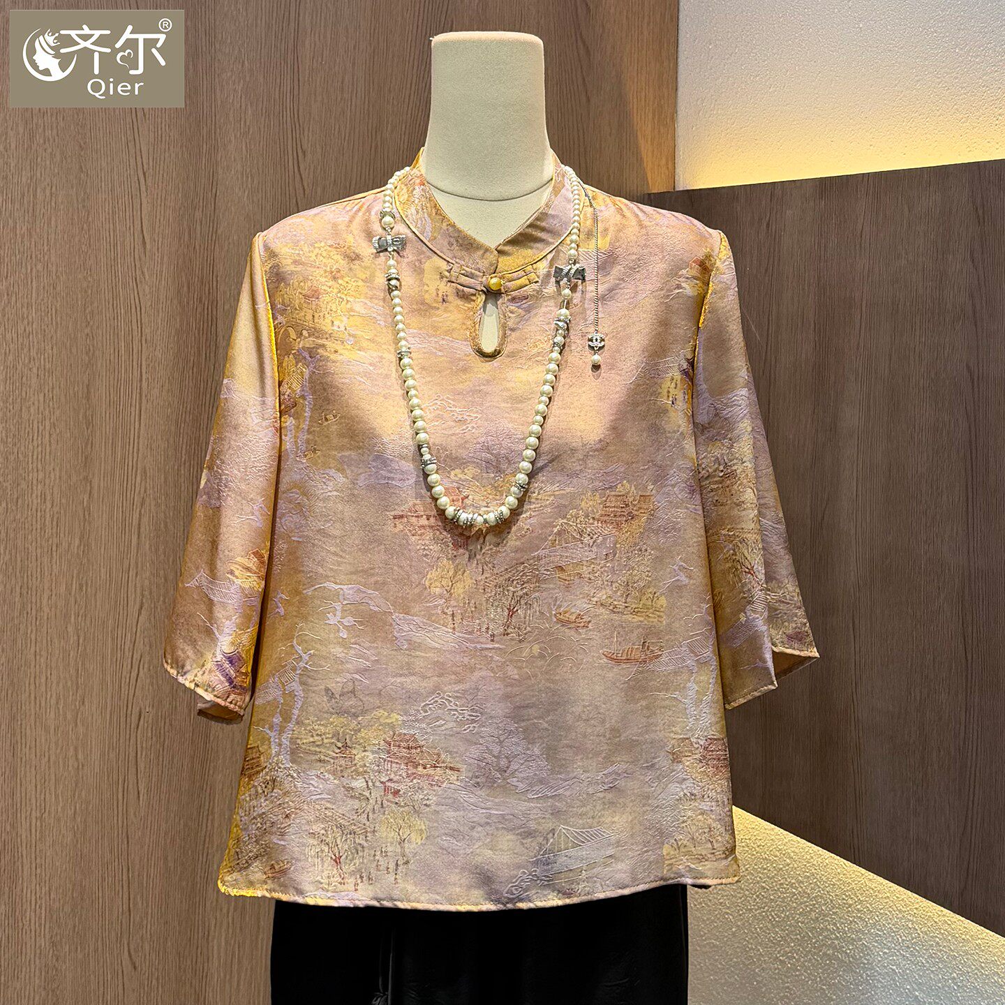 妈妈夏装2026新款套装洋气中老年夏季五分袖衬衫女母亲节衣服套装