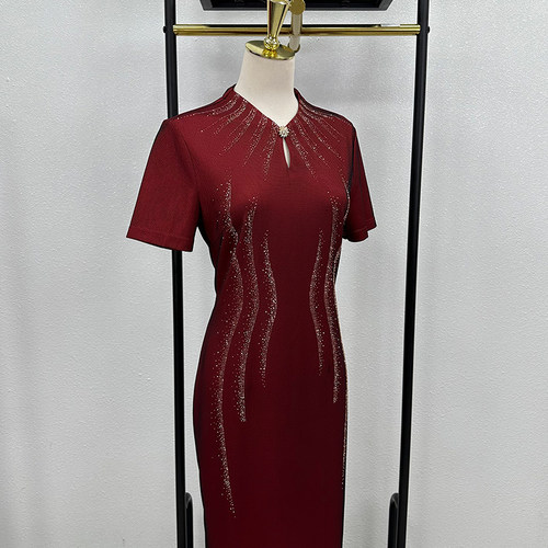 假两件妈妈装婚宴礼服