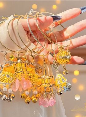 宫灯古风手镯流苏发光灯笼手饰宫廷仙气手环镯子日常气质百搭首饰