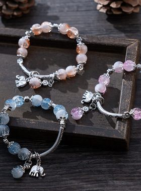 国潮琉璃手串手链爆花晶时尚