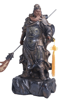 关公像供奉手工家居客厅开业礼品