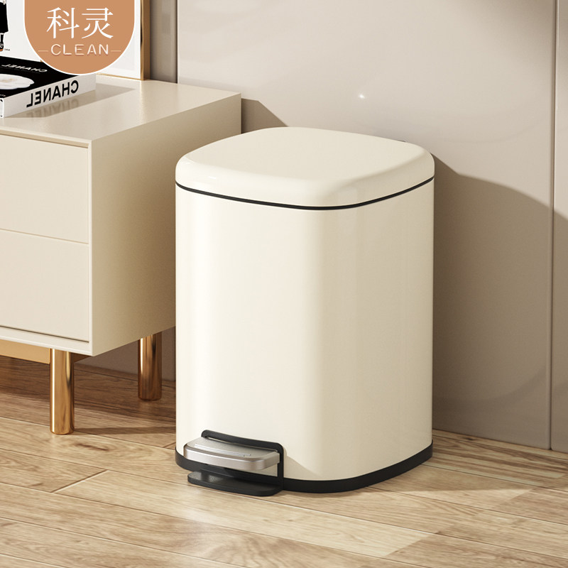 高颜值高品质脚踩垃圾桶静音缓降