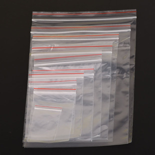 塑料自封袋密封袋PE封口袋子收納袋飾品配件珠子透明7絲袋包裝 袋