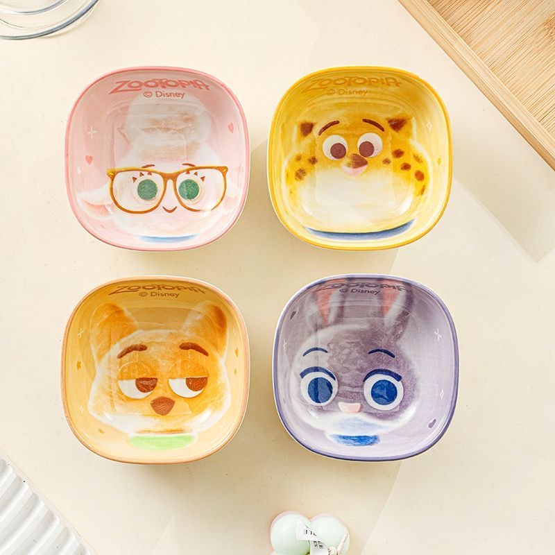 迪士尼正版疯狂动物城蘸料味碟子