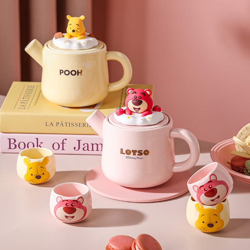 言则维尼熊陶瓷茶壶茶杯套装