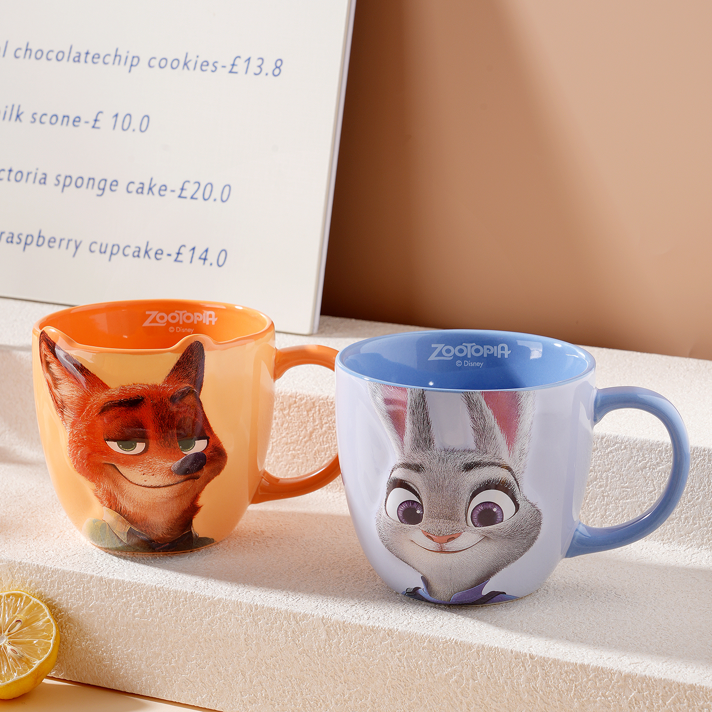 迪士尼疯狂动物城尼克朱迪联名杯