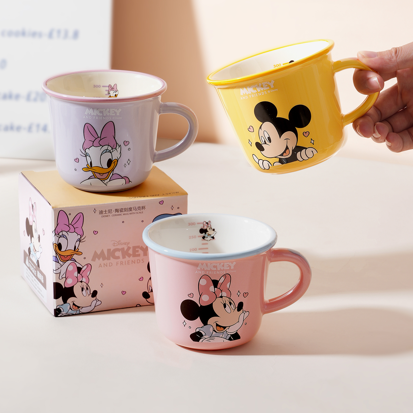 迪士尼米奇咖啡马克杯陶瓷喝水杯