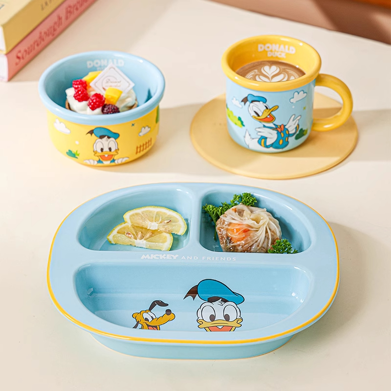 迪士尼米奇分格盘子三格盘儿童