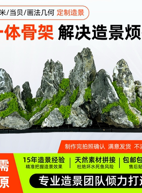 小米当贝画法几何森森LEB尼特利X45鱼缸一体造景成品水草骨架包邮