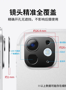 适用2024iPadpro平板镜头膜合金镂空不影响拍摄粘贴牢固不留胶