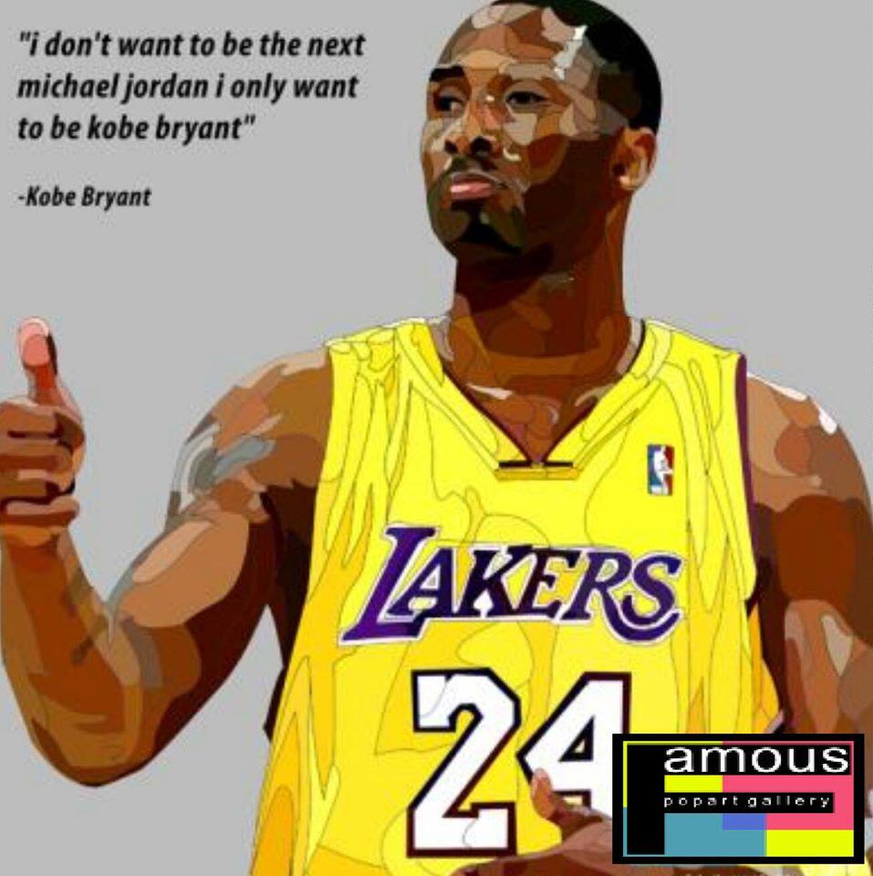 波普装饰画 肖像画 挂画 nba 湖人 科比布莱恩特 kobe bryant