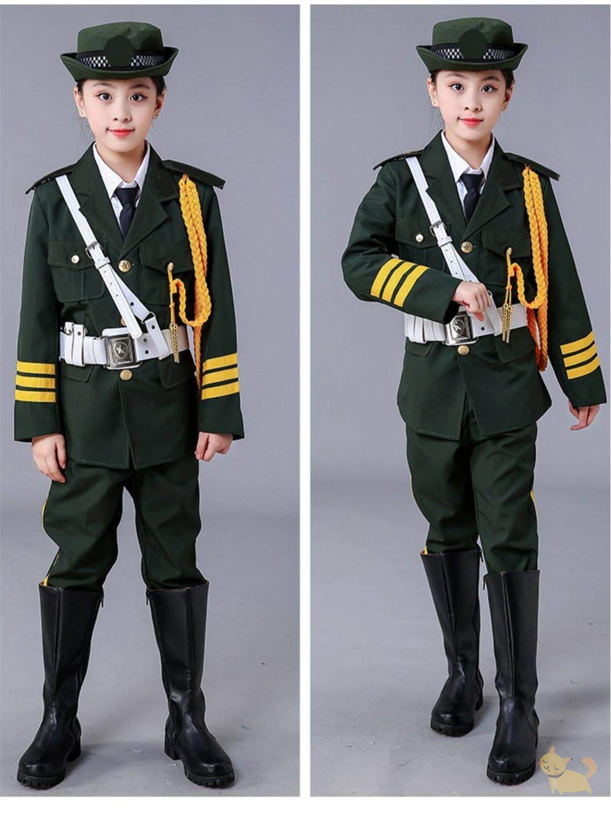 儿童升旗手服装幼儿园中小学生升旗手仪仗队国旗班服装鼓乐队服装