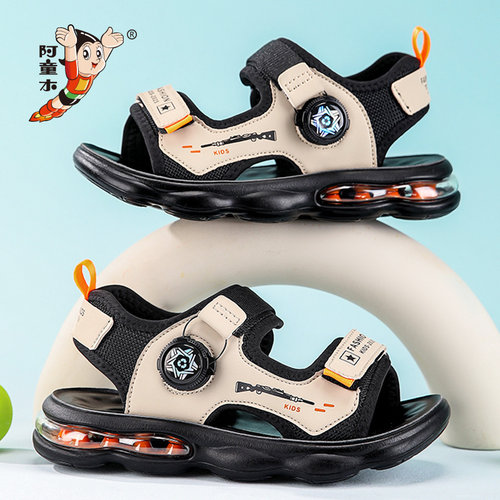 阿童木儿童凉鞋男童2026新款夏季运动沙滩鞋子中大童凉拖男孩露趾