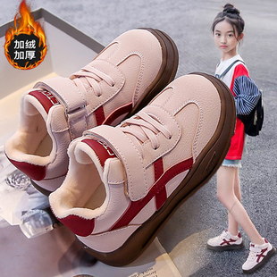 卡卡布女童鞋子棉鞋2025新款冬季软底儿童保暖二棉运动鞋女孩板鞋