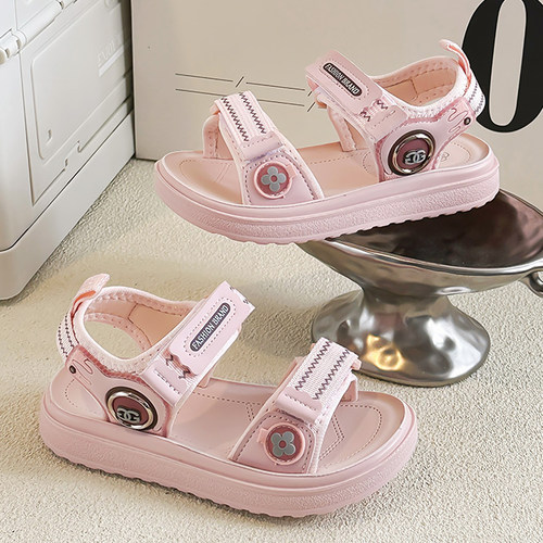 女童凉鞋2026夏季新款儿童沙滩凉拖女孩时尚公主鞋软底防滑中大童