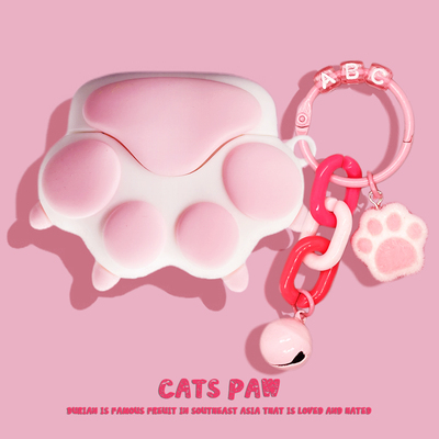 VIVO TWS Air3保护套tws3e保护壳vivo蓝牙耳机套tws1 air2 pro可爱kt猫tws3pro耳机盒tw4硅胶TWS 1EK粉色猫爪