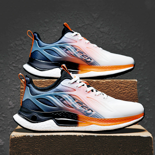 莆田跑步鞋男款夏季透气青少年初中学生专用超轻减震网面运动跑鞋