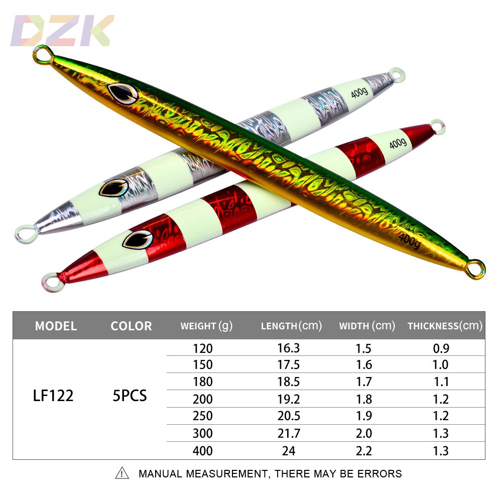 快抽深海路亚铁板 速沉铁板铅鱼120g-400g镭射夜光船钓海钓路亚b5