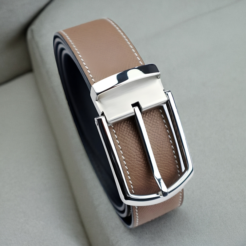 HIBBERS进口牛皮商务风男士腰带