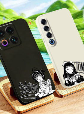 摩卡少女适用魅族22/21/20/18/17百变小樱Note16Pro努比亚红魔11Pro定制10蝴蝶结9液态硅胶ProPlus手机壳创意