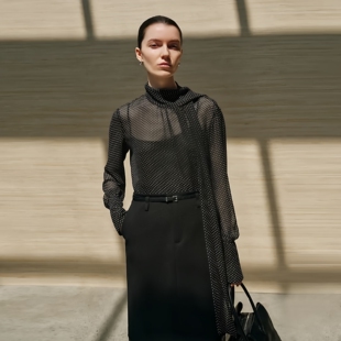 气质时尚 波点飘带两件套衬衫 百搭L466900 法式 艾诺丝2026春新款