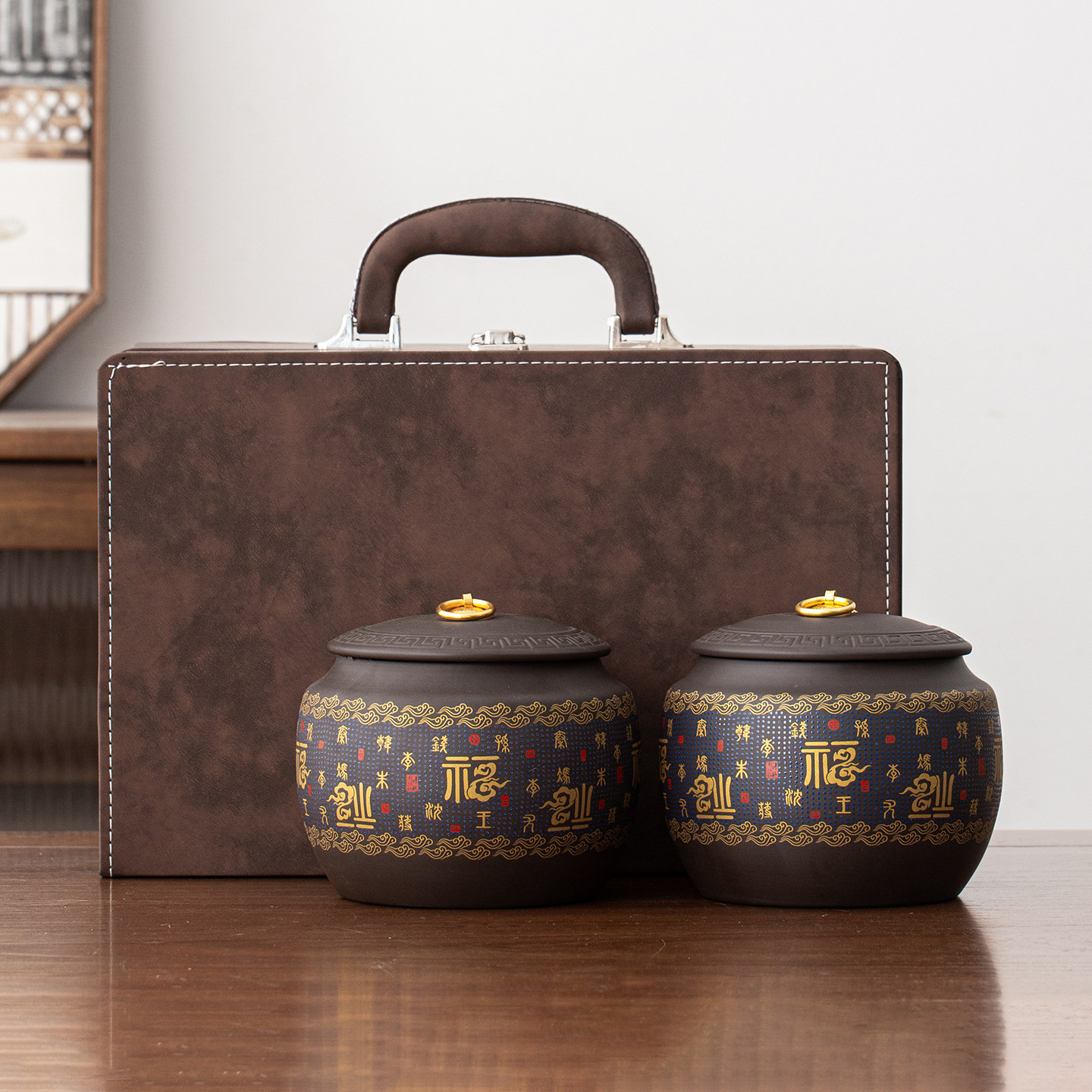 中式紫砂茶叶罐礼盒装高档空盒子通用普洱白茶红茶绿茶包装盒批发,餐饮具,茶叶罐,淘宝优惠券,粉丝福利购,淘宝优惠卷